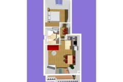 Apartmaji Podest - Baška Voda Apartma 5: (2+2) – A5 foto 3