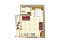 Apartmaji and rooms Gojak Milenka Apartma 5: (2+1) – APSTUDIO 6 foto 4