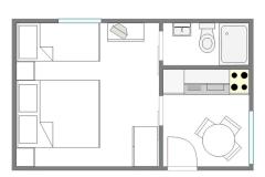 Apartmaji Martinovka Apartma 2 – A2 (2+1) foto 1