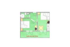 Vila Snježana Apartma 2: (2+2) – 2+2seaview foto 1