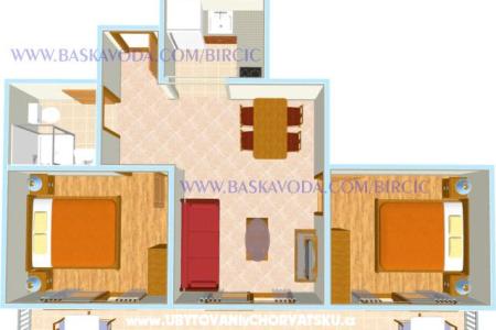 Apartmaji Bircic Baška Voda Hrvaška