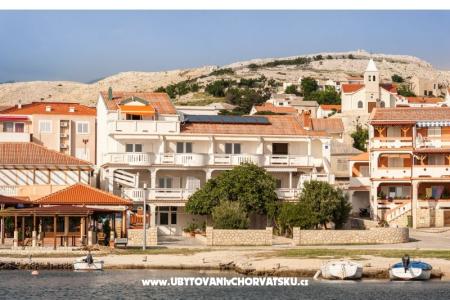 Apartmaji Rajka otok Pag Hrvaška