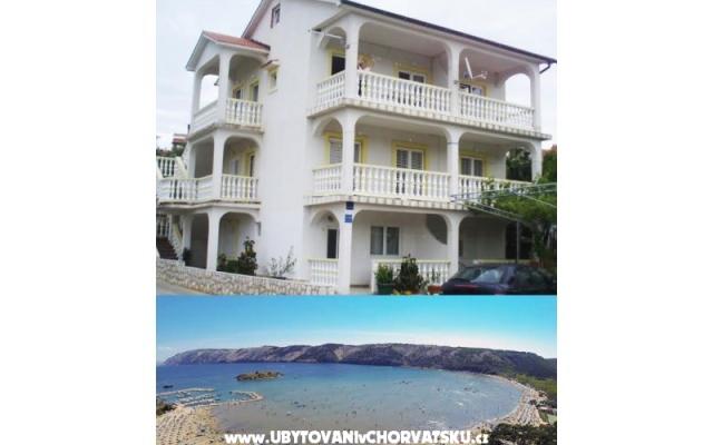 Apartmaji Zora - apartmaji otok Rab Hrvaška