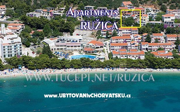 Apartmaji Ružica - apartmaji Tučepi Hrvaška