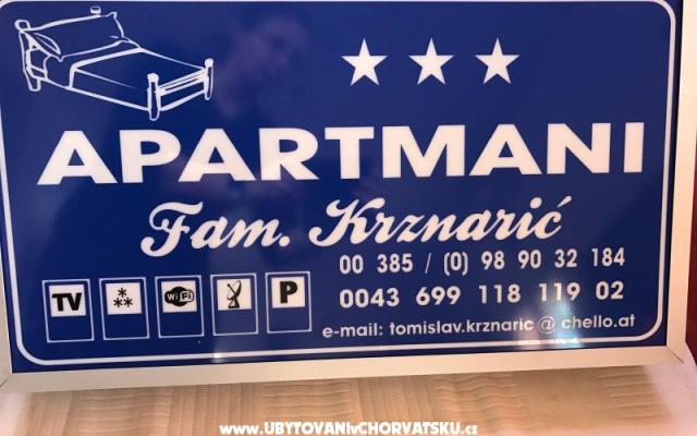 Apartmaji Krznaric - apartmaji otok Vir Hrvaška