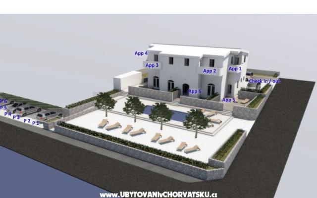 Villa Ivanović - apartmaji otok Vir Hrvaška